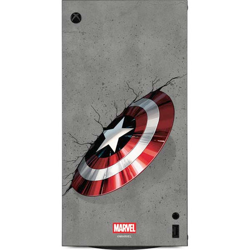 Marvel Captain America Shield Break XBox Series X Digital Edition Console Skin